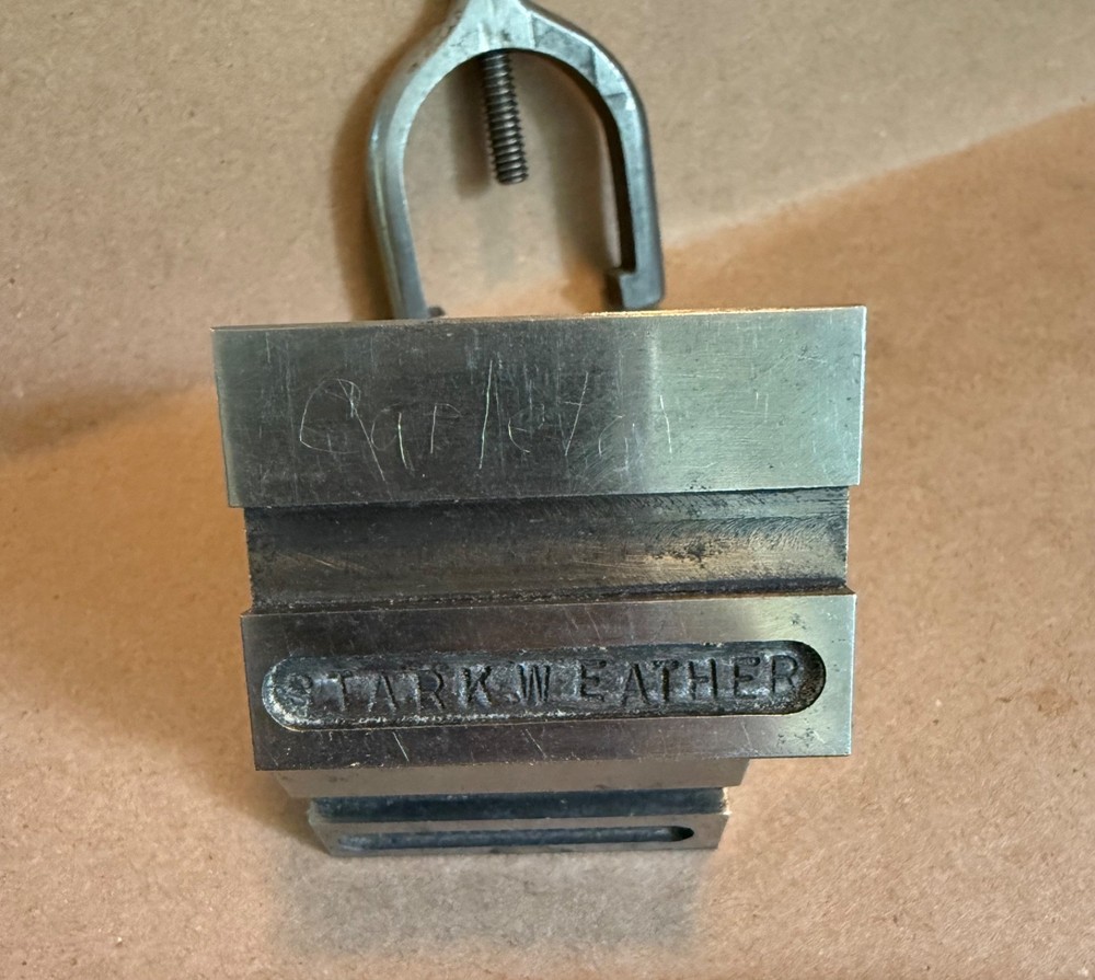 V Block set with Single Clamp - 2" length - Vintage