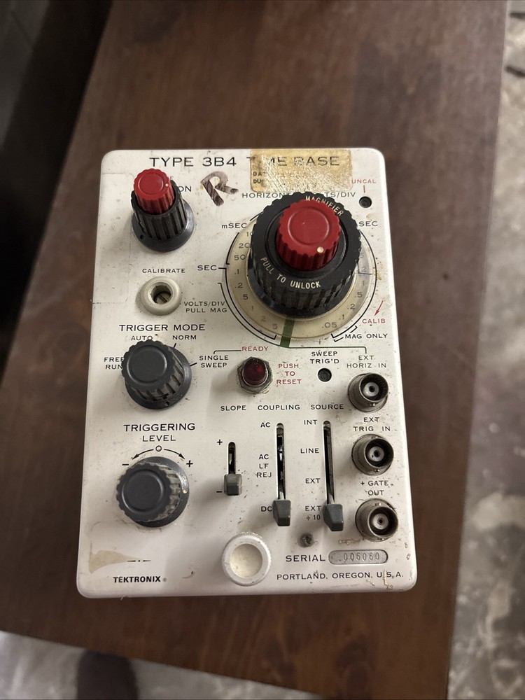 Tektronix Type 3B4 Time Base, untested RARE Estate