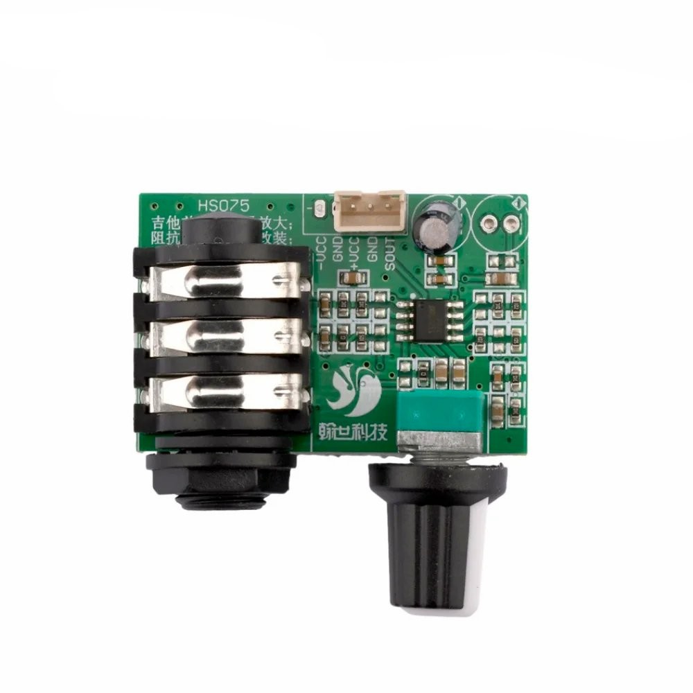 TL072 High-Impedance Guitar & Microphone Preamp Module | 1MOhm Input | 10x Gain