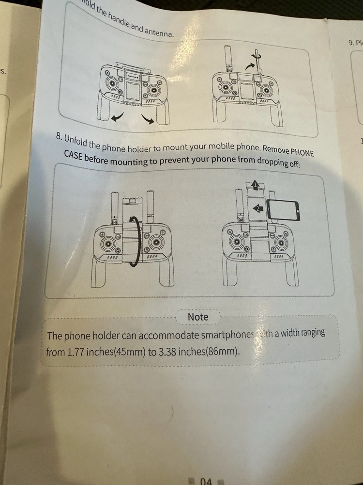 Snaptain E20 2.7K QHD Camera Foldable Drone Remote Controller USED THREE TIMES!!