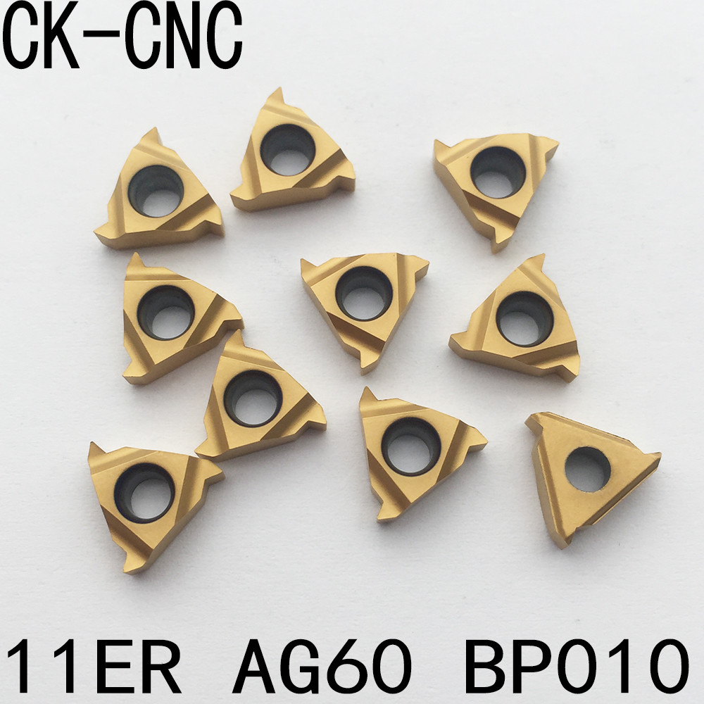 10pcs 11ER A60 BP010 alloy carbide inserts threading turning cutting tool insert
