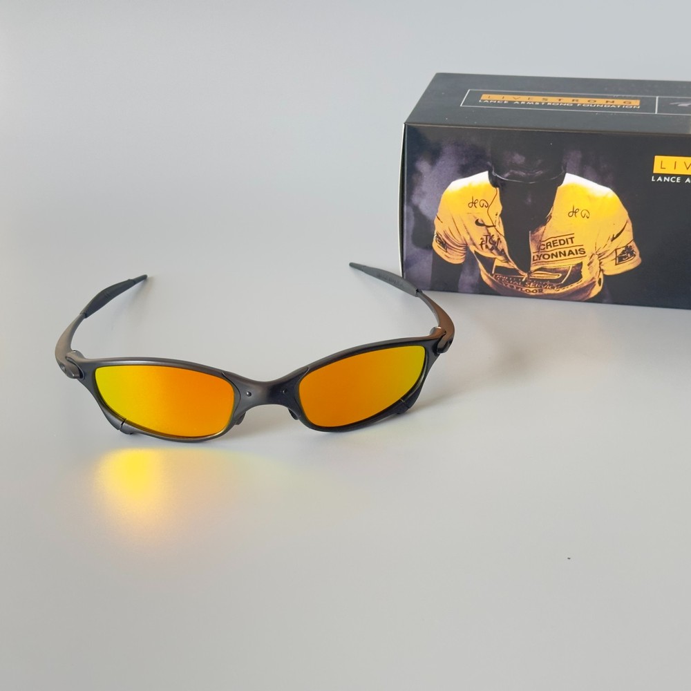 Oakley X-Metal Juliet Sunglasses: Ruby lenses, black frames