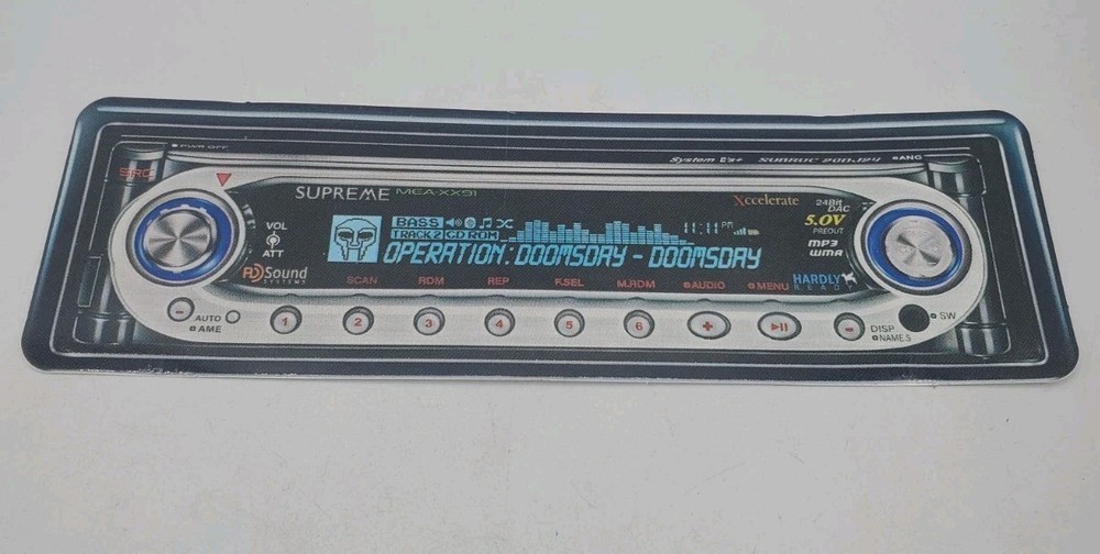 Supreme MF Doom Records Sticker 2025