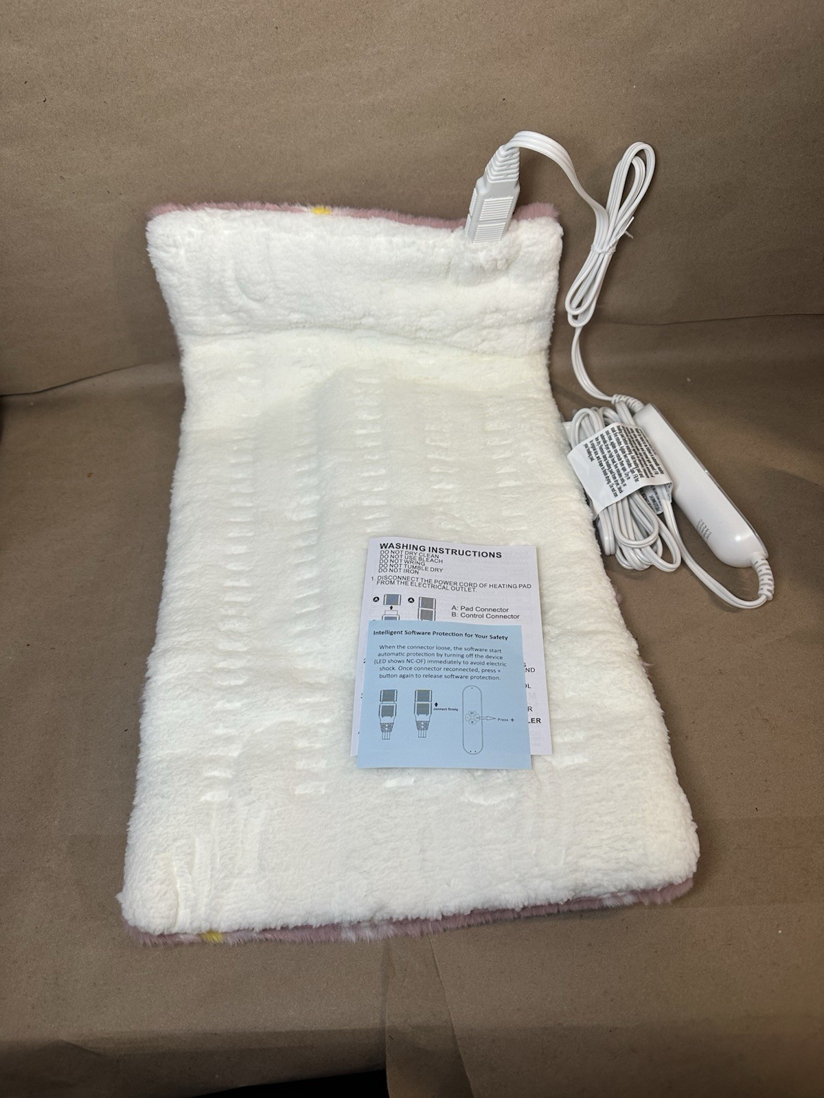 GOQO TOMO Flower Heating Pad for Pain Relief- 12" x 24", 12 Heat Levels,