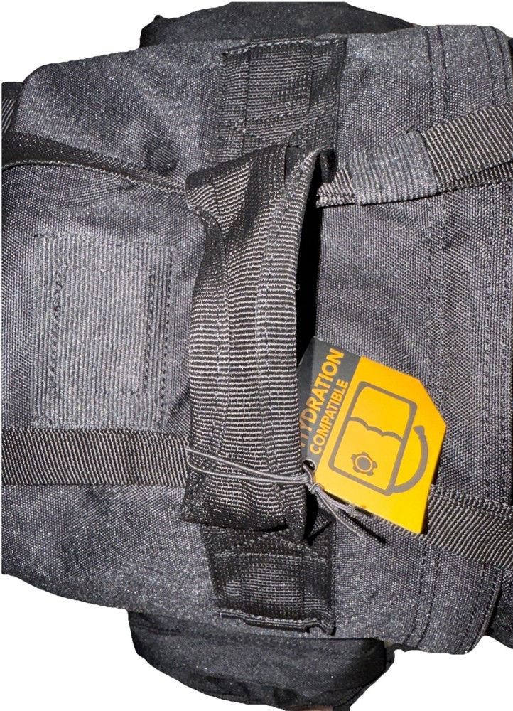 Highland Tactical Ballistic Molle Webbing Hydration Black Backpack Padded Back