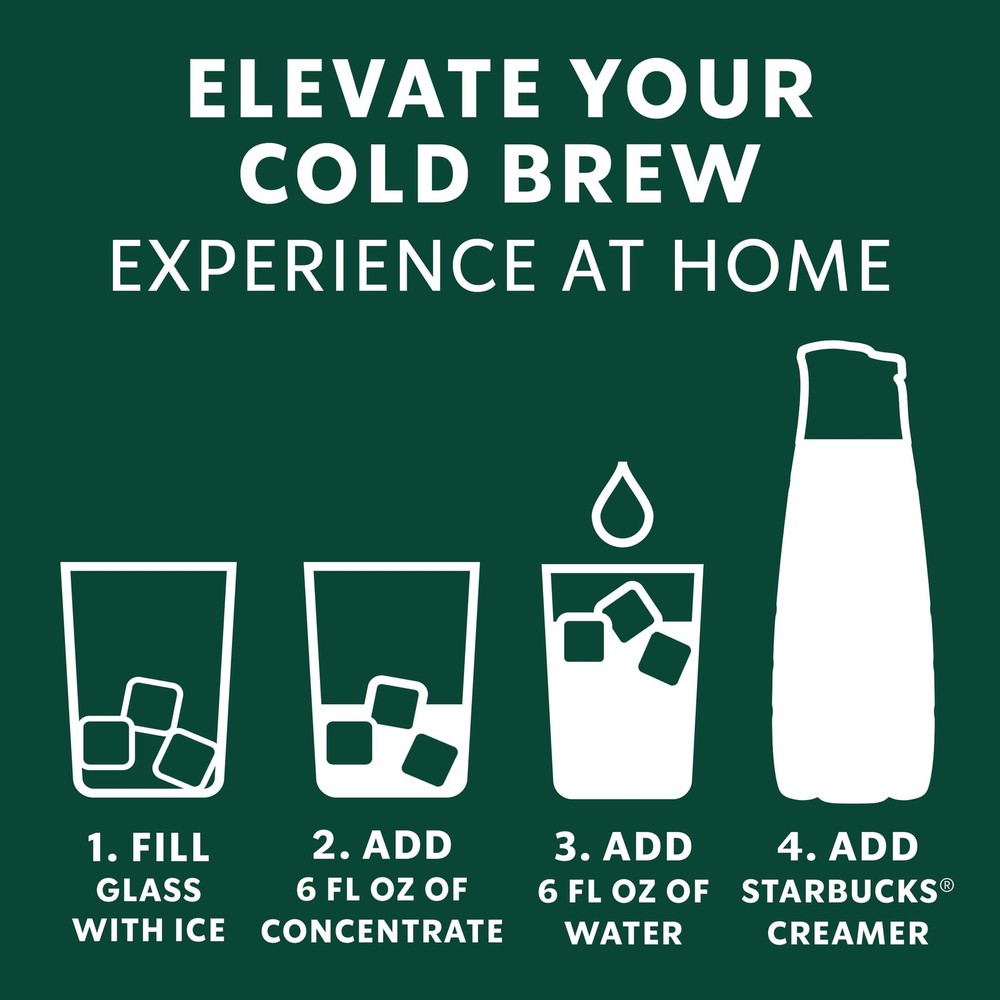 Starbucks Cold Brew Coffee Concentrate Caramel Dolce 3 Pack