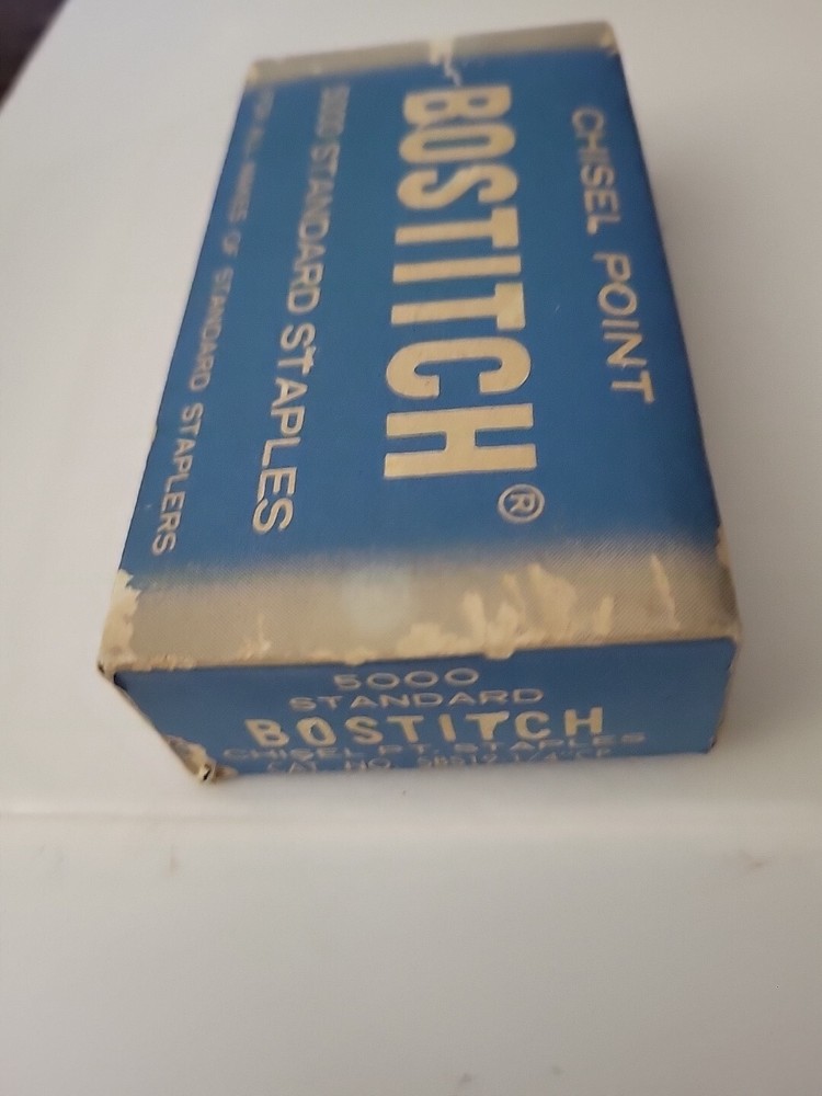 Vintage Bostitch Chisel Point Staples Open Box