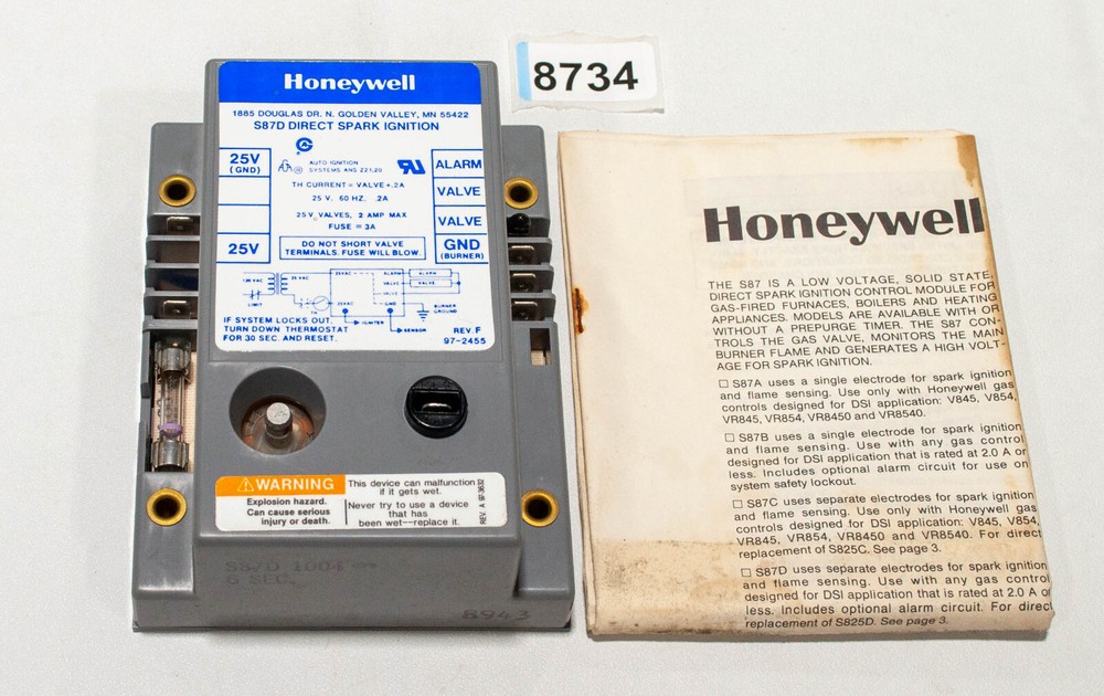 Honeywell S87D1004 Direct Spark Ignition Module