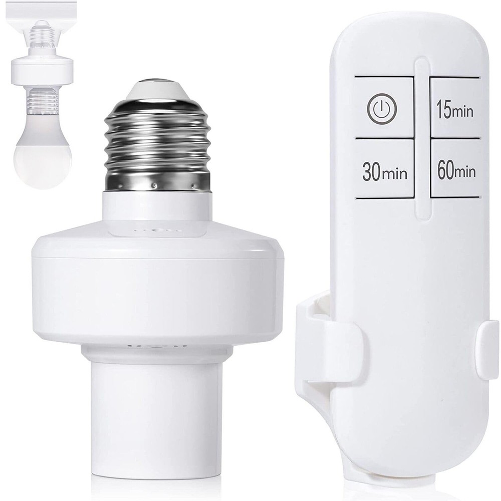 Remote Control Light Bulb Socket,  E26 E27 Bulb Lamp Holder with Remote Control