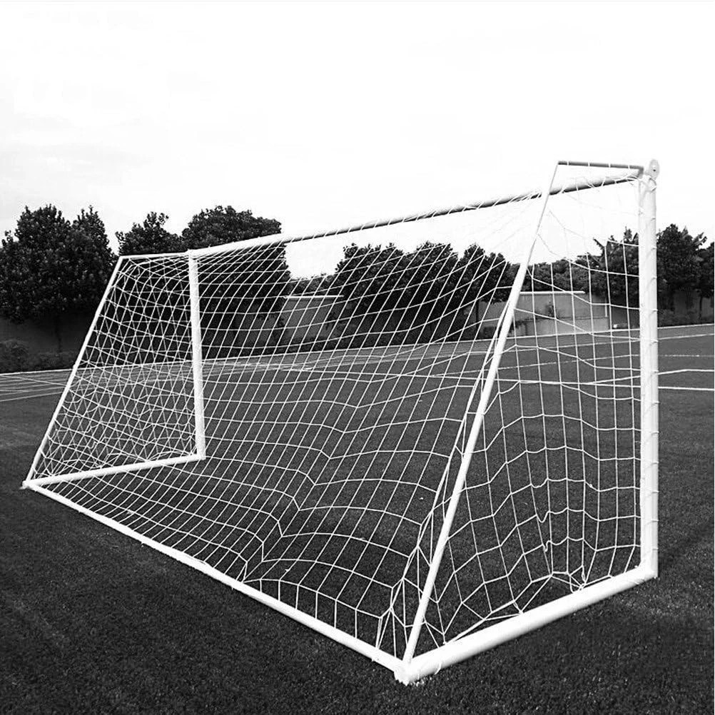 Aoneky Soccer Goal Net - 24 x 8 Ft - Full Size 24 x 8 - 2 mm Cord, White