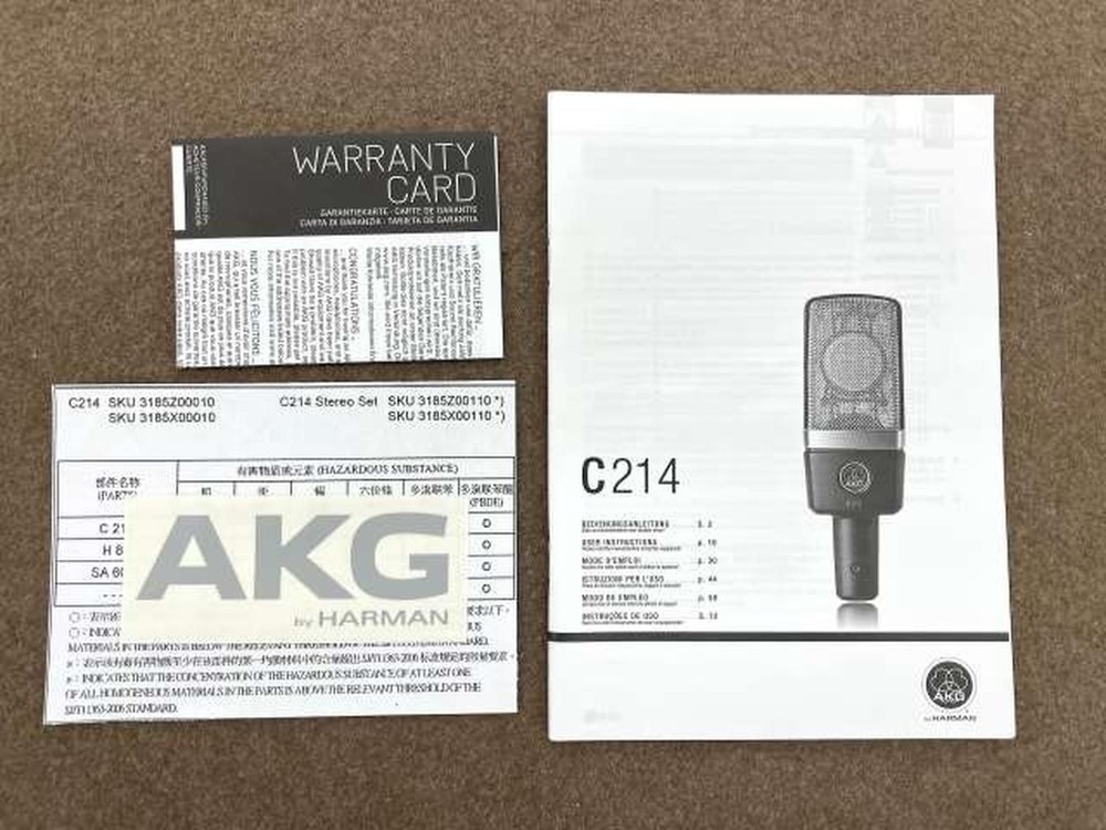 AKG Condenser Microphone C214 Used