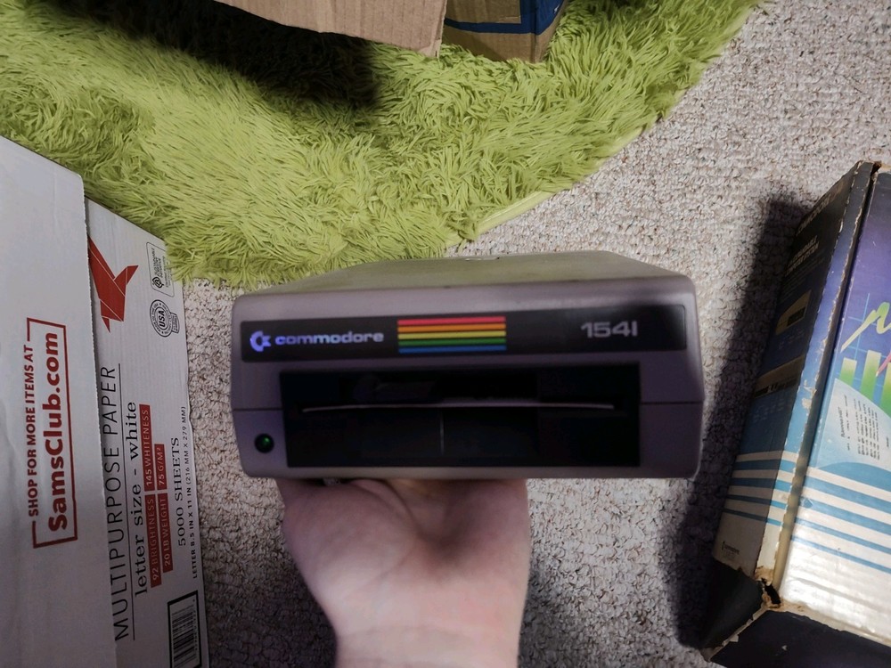 Commodore 64 With Floppy Disk Drive Attachment And Box Included