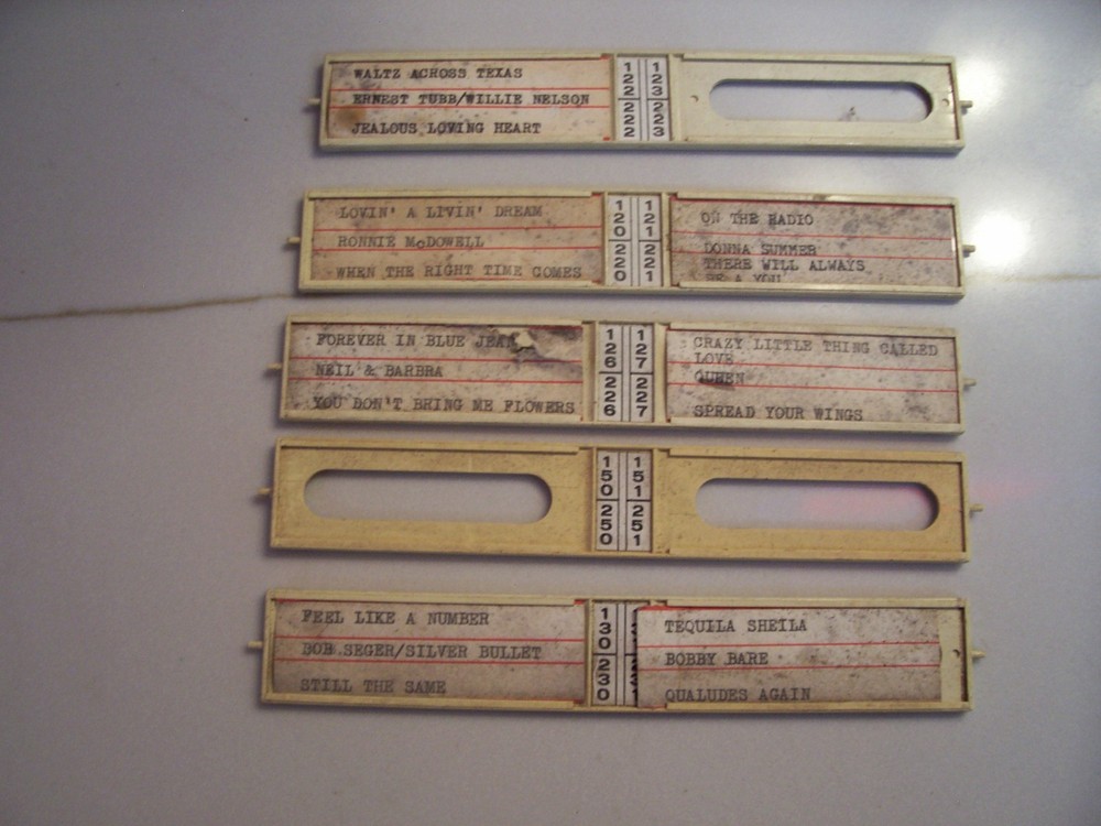 Seeburg jukebox DEC Wallbox pages