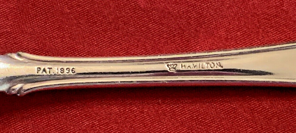 1896 Silverplate Hamilton RAPHAEL Rococo Meat Serving Fork