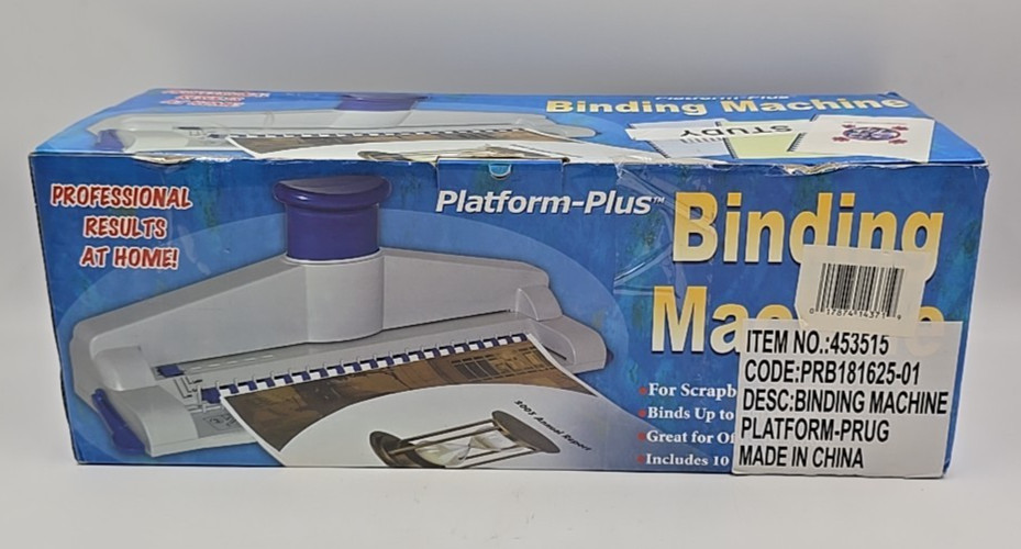 Platform Plus Binding Machine Scrapbooking Report Up to 100 Sheets Office School