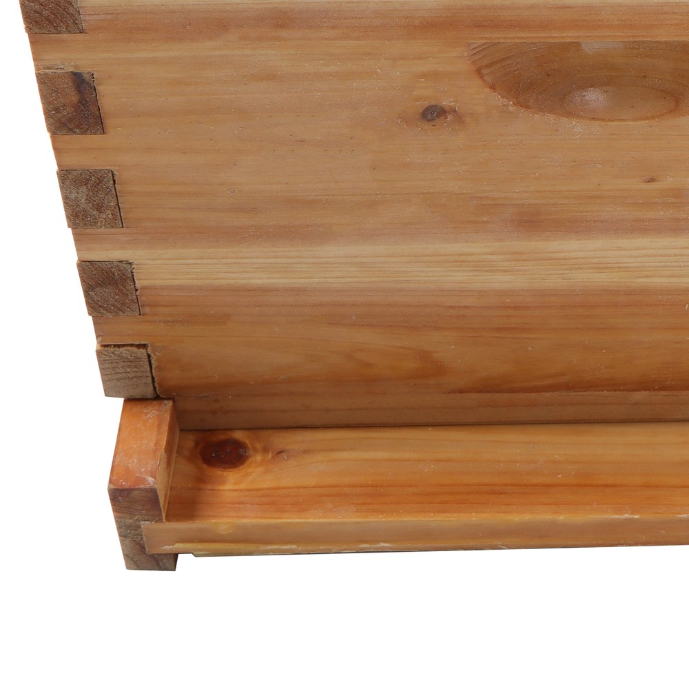 Bee Hive Beeswax Coated Includes Beehive Frames and Foundations 4 Layer 10 Frame
