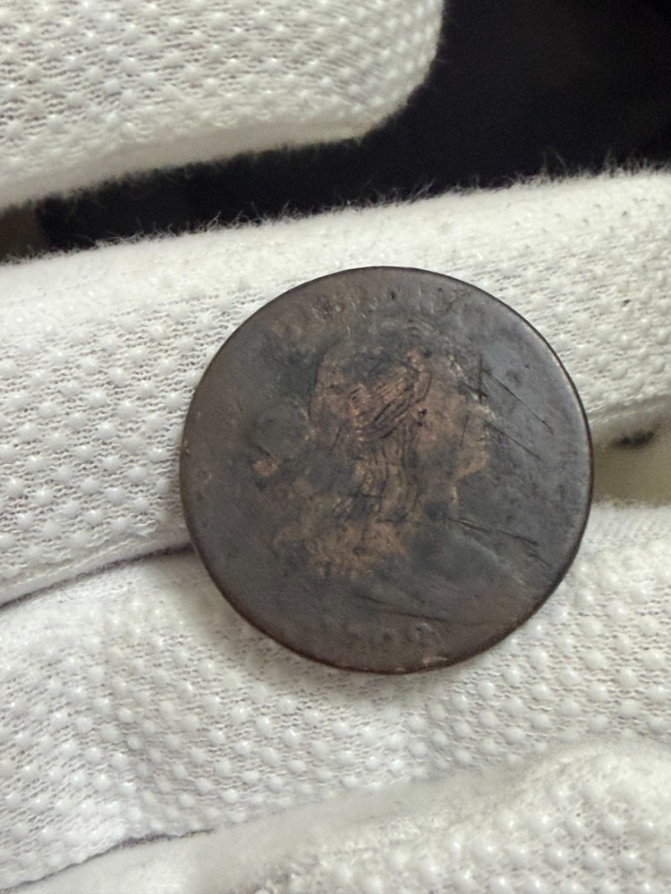 1798 Draped Bust Large Cent Old US Type Coin Nice Details