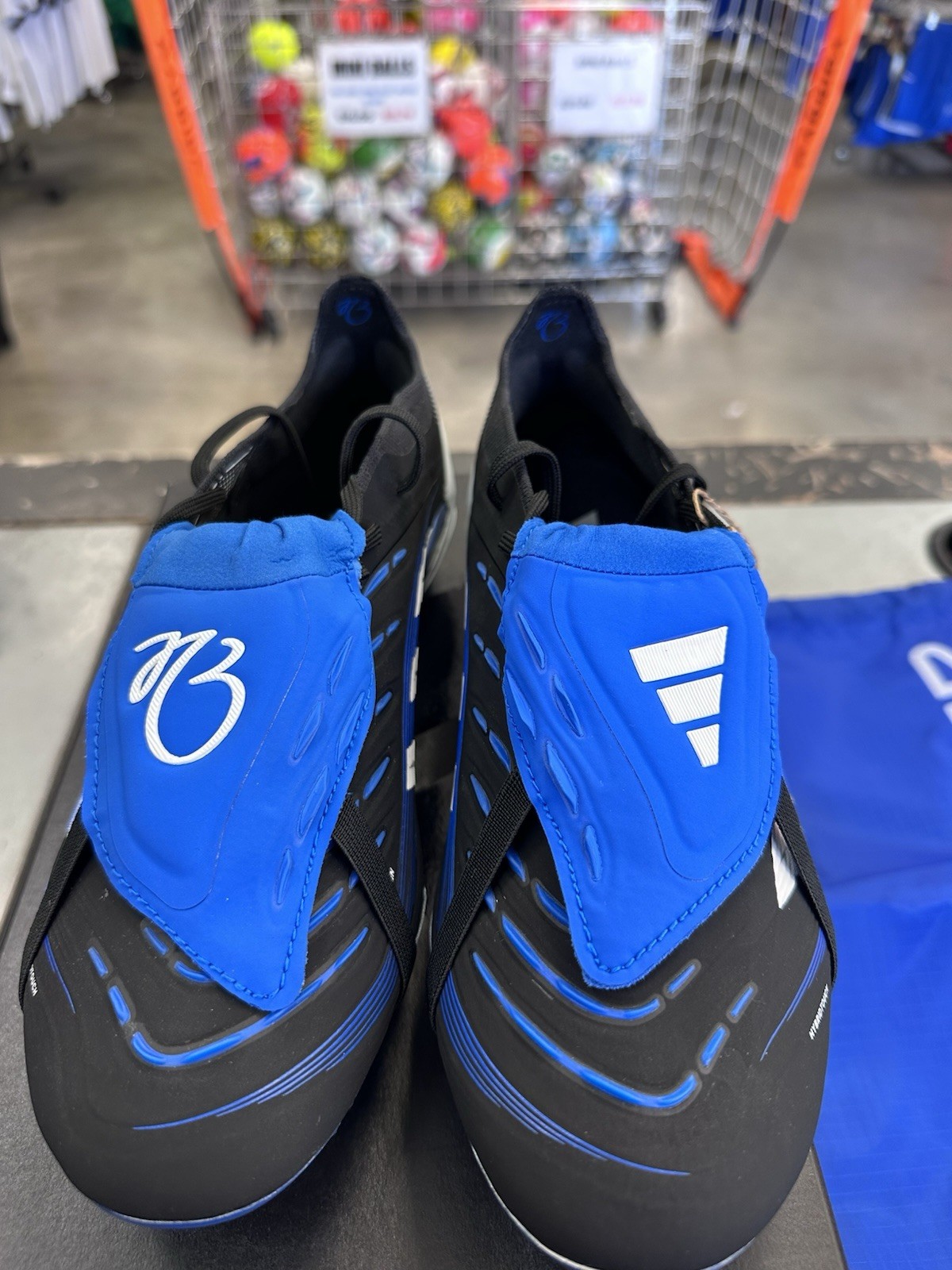 ADIDAS PREDATOR ELITE FT FG JUDE BELLINGHAM SIZE 7.5 BLACK WHITE BLUE JS3106