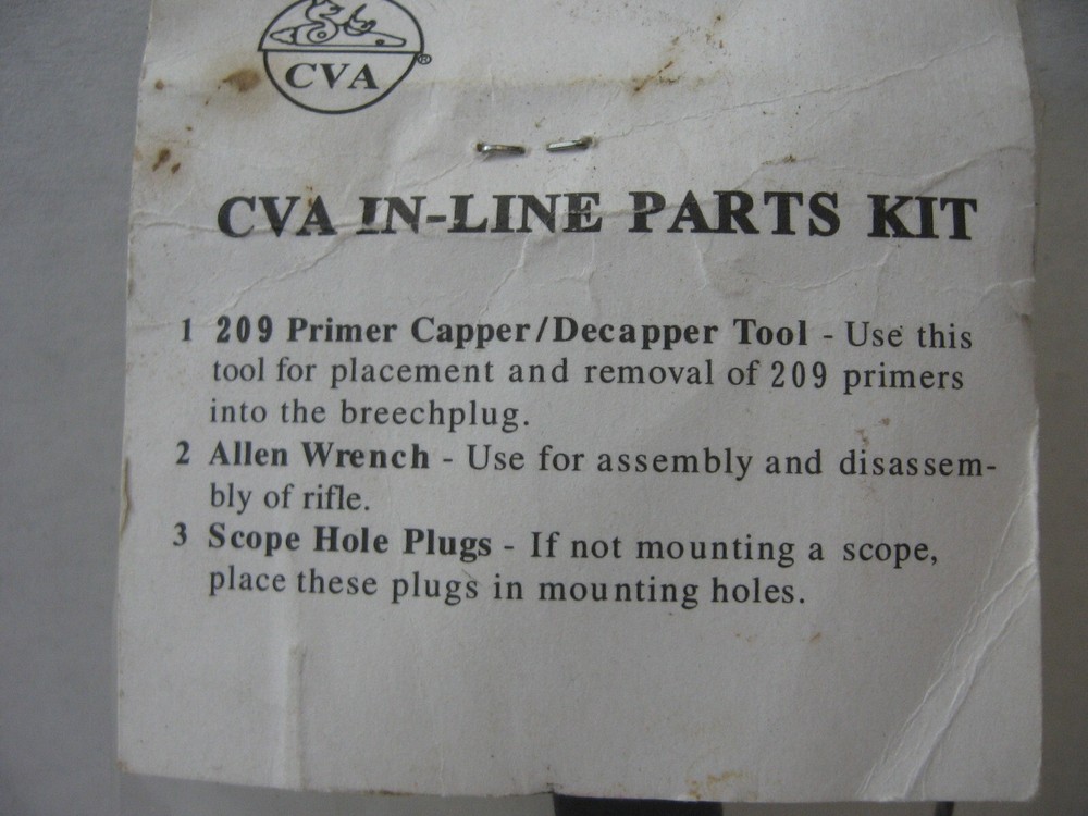 CVA Inline In-Line #209 Primer Capper/Decapper Tool Parts Kit