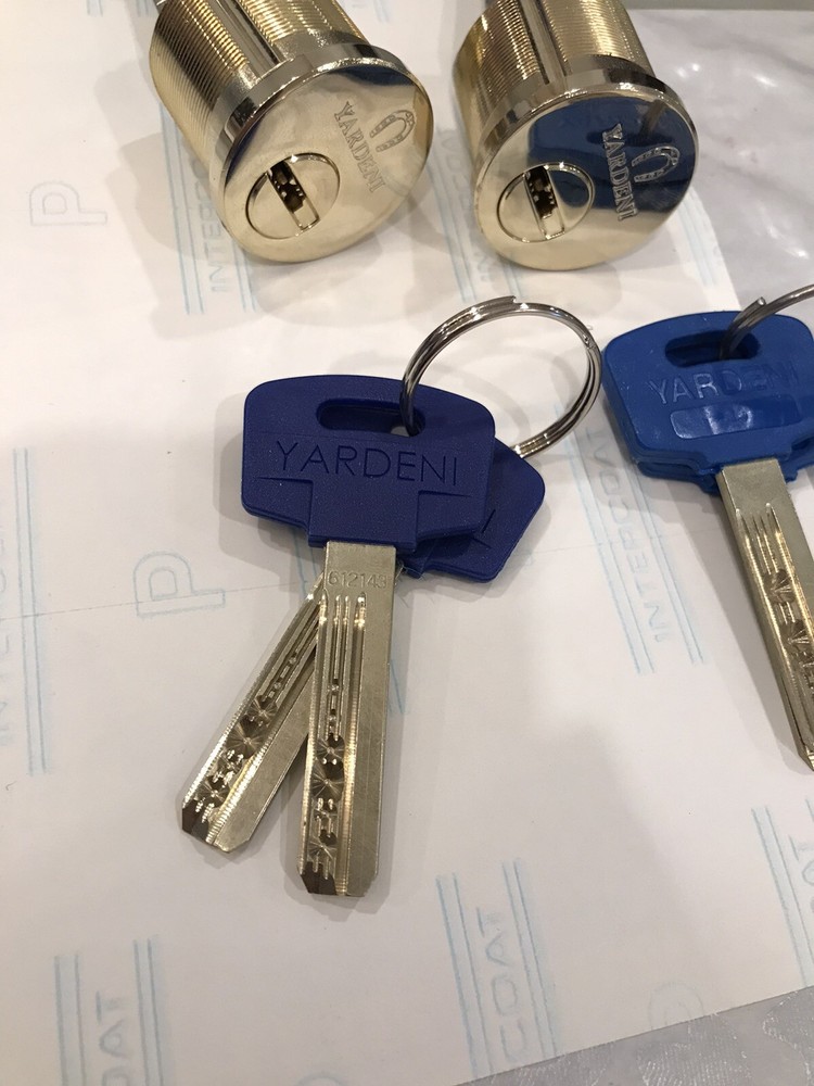 Yardeni 2 High-security Cylinders. Key Alike. Multi- Lock Type. Pick Resistant