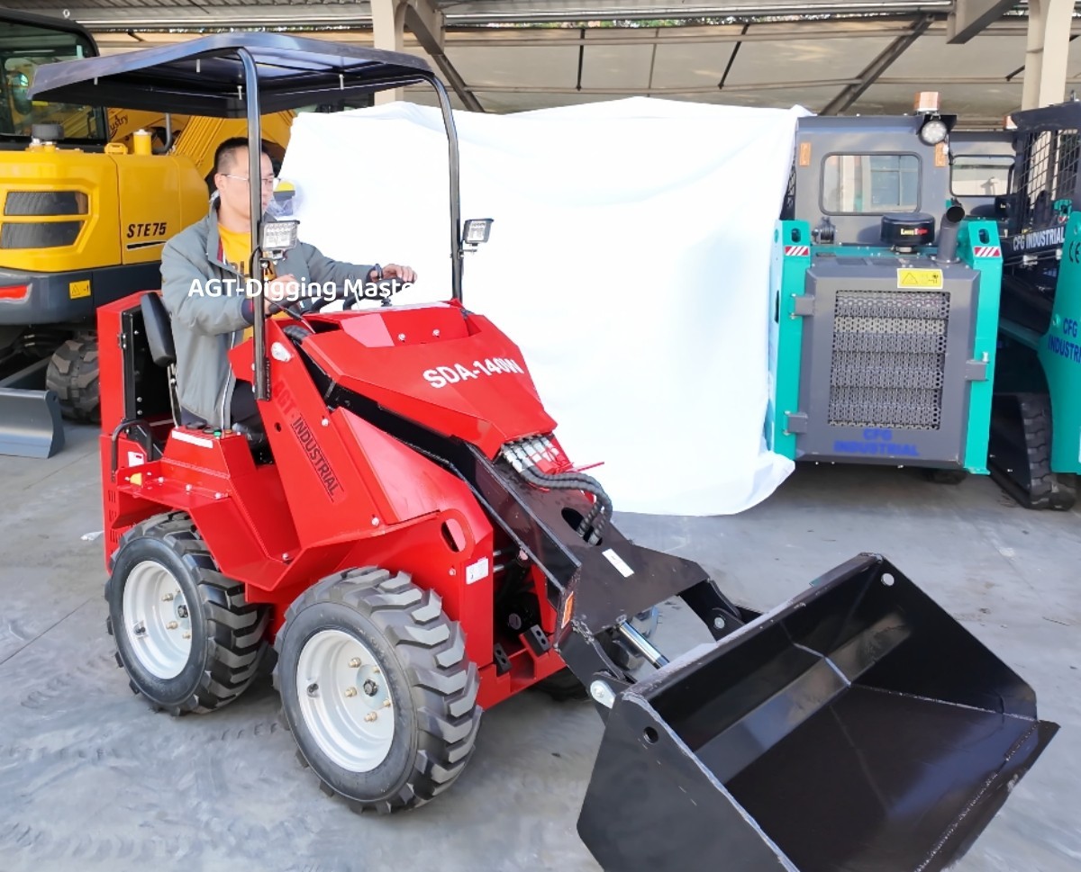 Ride on AGT 0.8 Ton Mini Skid Steer Loader with Zongshen Engine