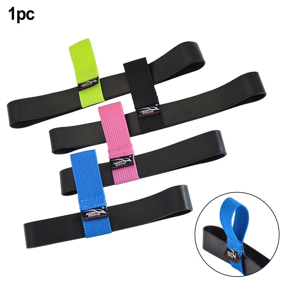 Elastic Rubber Diving Cylinder Retainer Strap with Multi Color Webbing