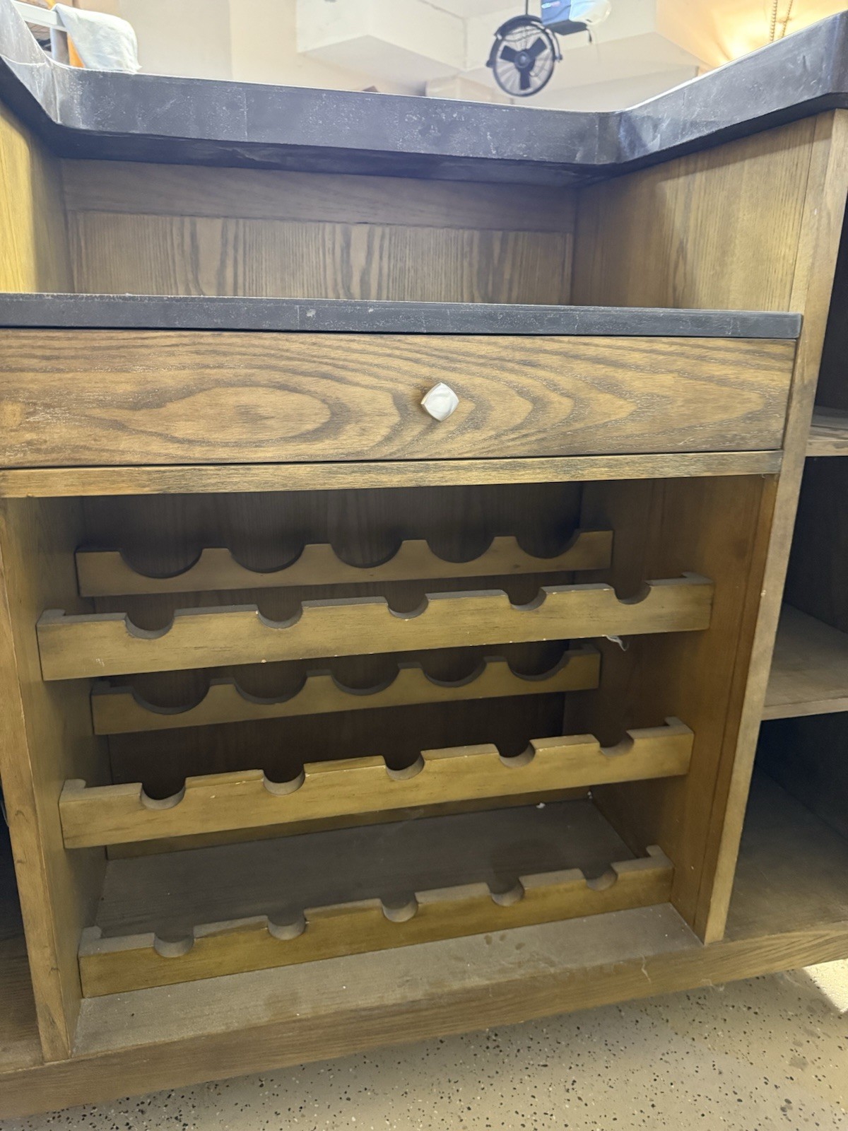 Montibello Bluestone Marble Pattern Home bar