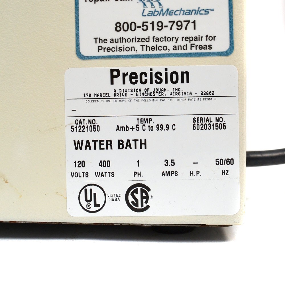 Precision Microprocessor Controlled 280 Series Water Bath Cat # 51221050