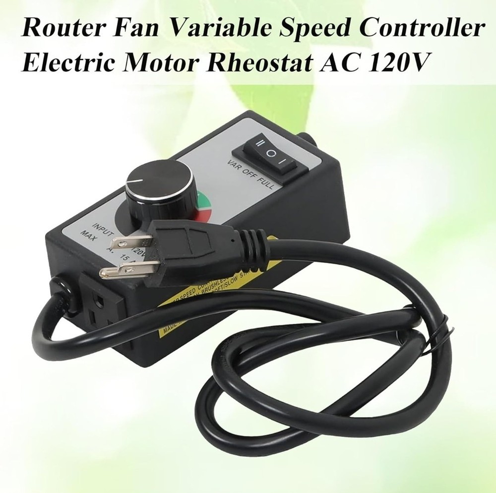 AC 120V Replacement for Router Fan Variable Speed Controller Electric Mo. Rheost