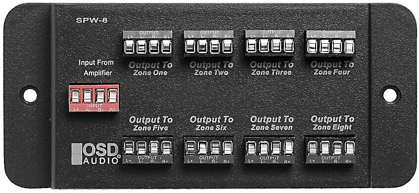 OSD SPW8 Eight Zone Speaker Distribution Panel