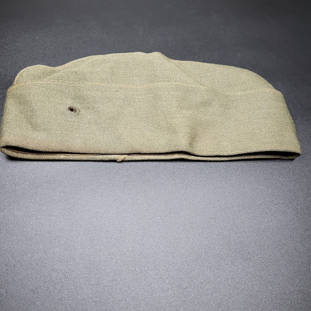 1940s WW2 US Navy USMC Garrison Cap ORIGINAL .GREEN