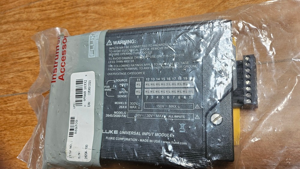 Fluke 2620A-100 Input Module (p/n-889709) New