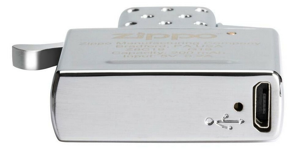 Zippo 65828 Rechargeable Arc Lighter Insert Windproof Double Plasma Arc Beam