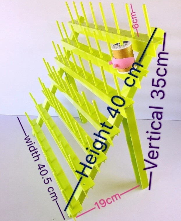 PeavyTailor 70 Spools Thread Holder Thread Rack Thread Organizer White