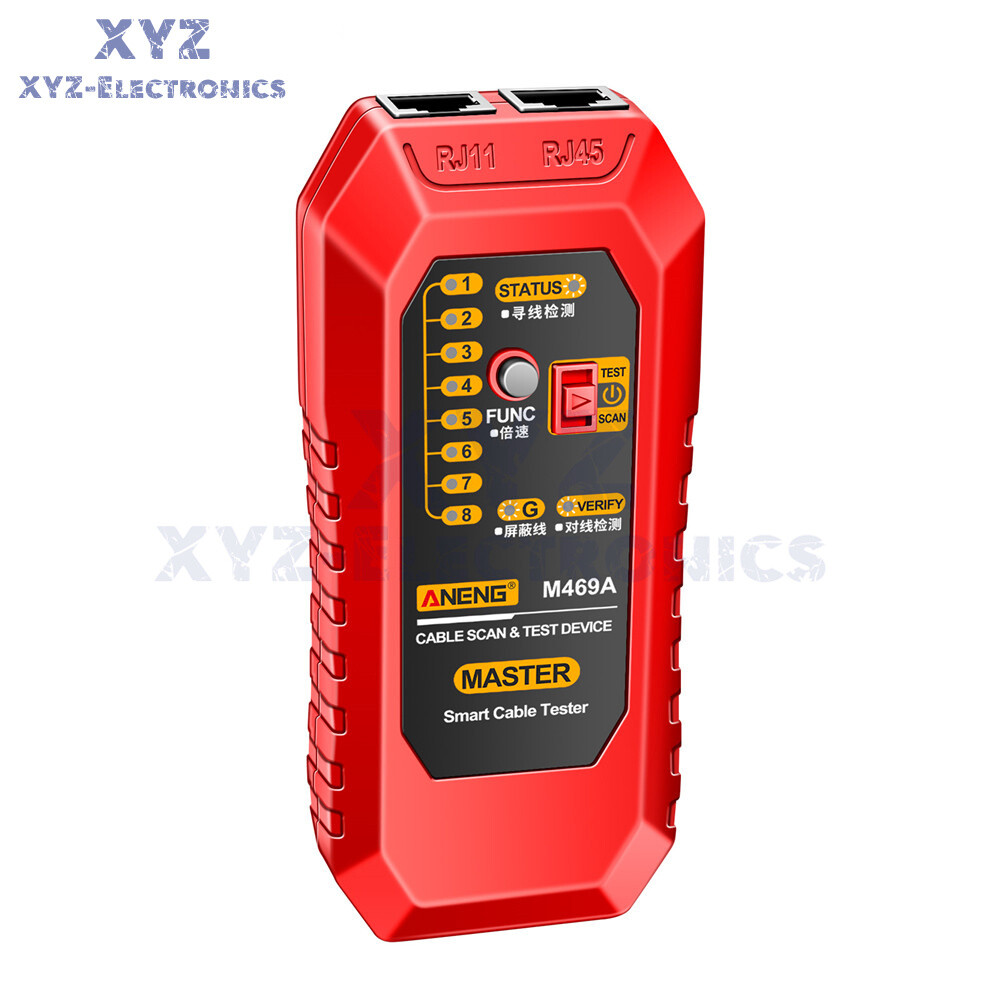 ANENG M469A Multifunctional Network Cable Tracker Networking Analyzer RJ45 RJ11