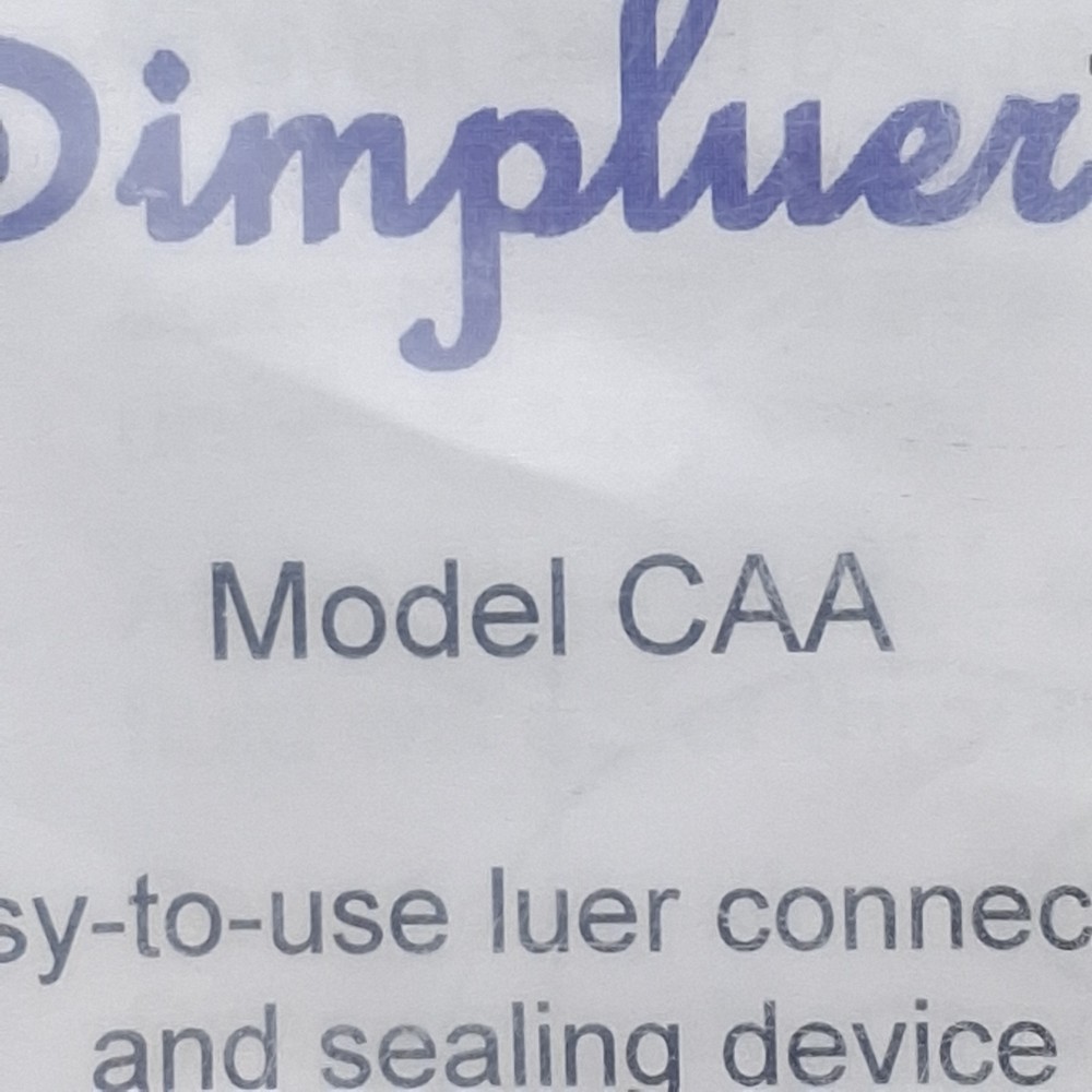 Blockwise CAA Simpluer Panel-Mount Luer Fitting Quick Connector, 80psi, #10-32