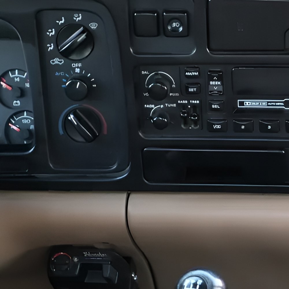 For 1994-1997 Dodge Ram 1500 3PCS Temperature Control Knob Assortment Black EOE