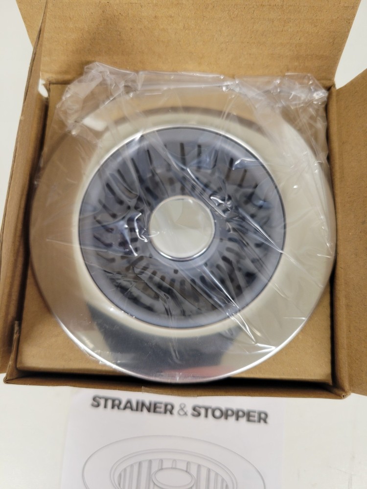 Kitchen Sink Drain Strainer & Stopper Stainless Steel Top Multi-Layer Sealing