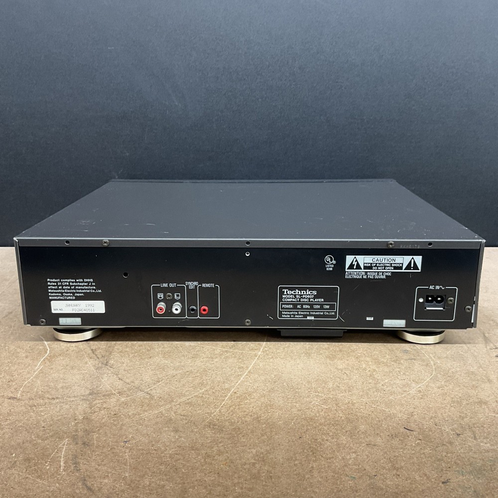 Technics Multi Compact Disc Player SL-PD607 MASH - Tested Working No Cable