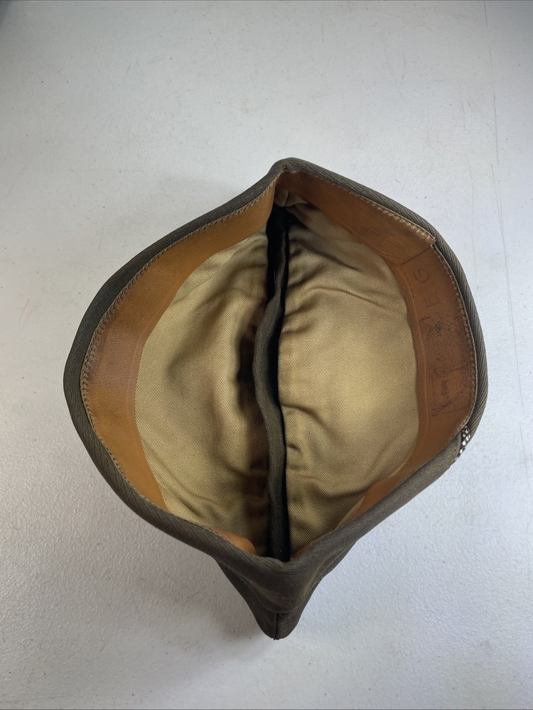 Garrison Cap hat Side Flight WW2 US Army Wool Military 33G85