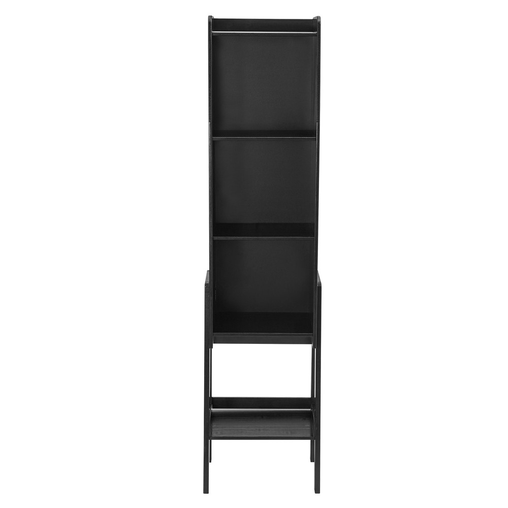 Rectangular Five-tier Modern End Table Storage Side Table Cabinet Black NEW/US