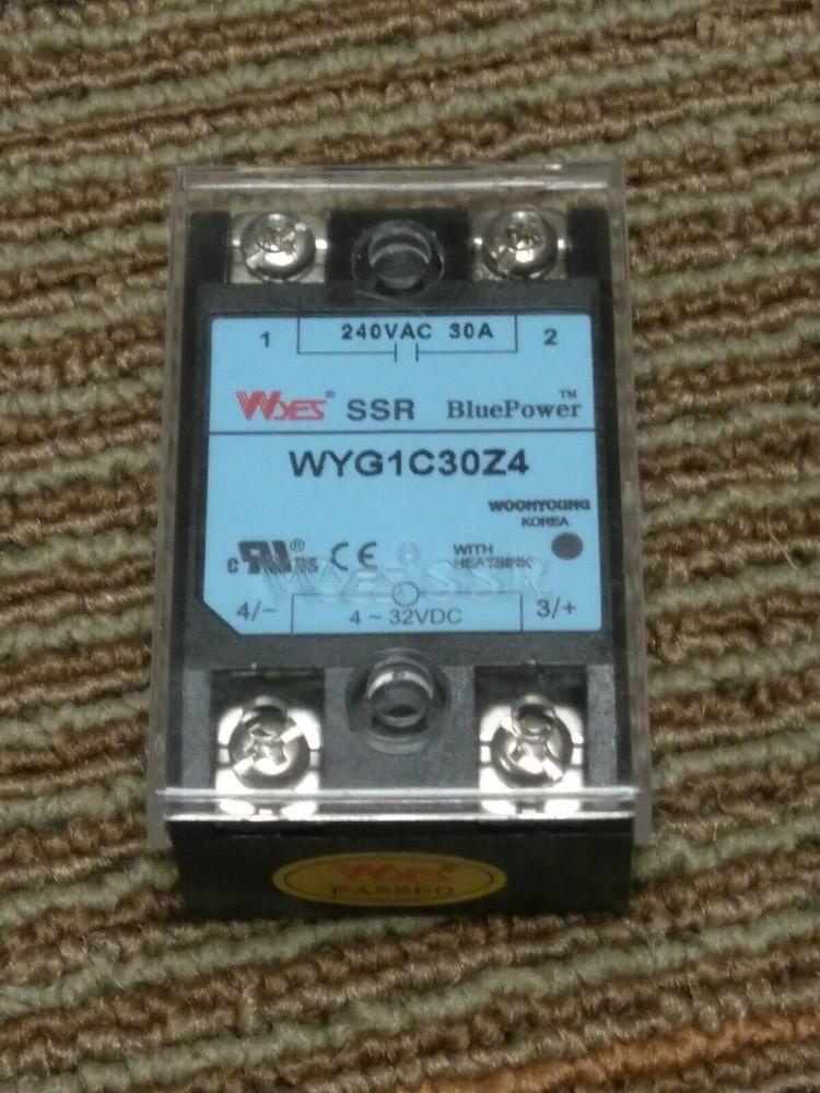 Wyes SSR WYG1C30Z4 Single Phase Solid State Relays 240VAC #B02