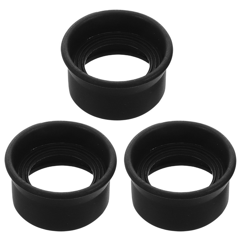 3 Pcs Scope Rubber Eyepiece Telescope Protector Binocular Shield