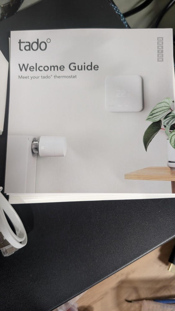 tado° V3+ Smart Programmable Thermostat Kit - White Wifi New