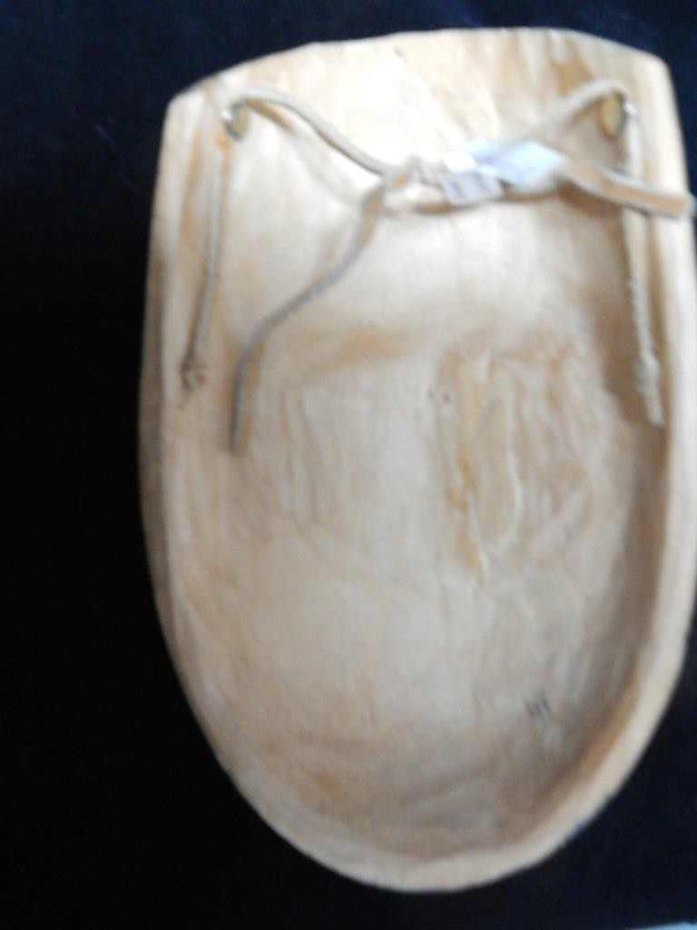 SIGNED VINTAGE NW COAST TLINGIT HAND CARVED + PAINTED MASK - CLEAN + NICE