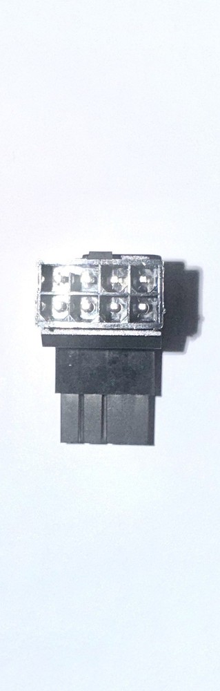 2 Shield Series 8-Pin PCIe GPU Power Adapter,90-Degree Angled Connector, Alum