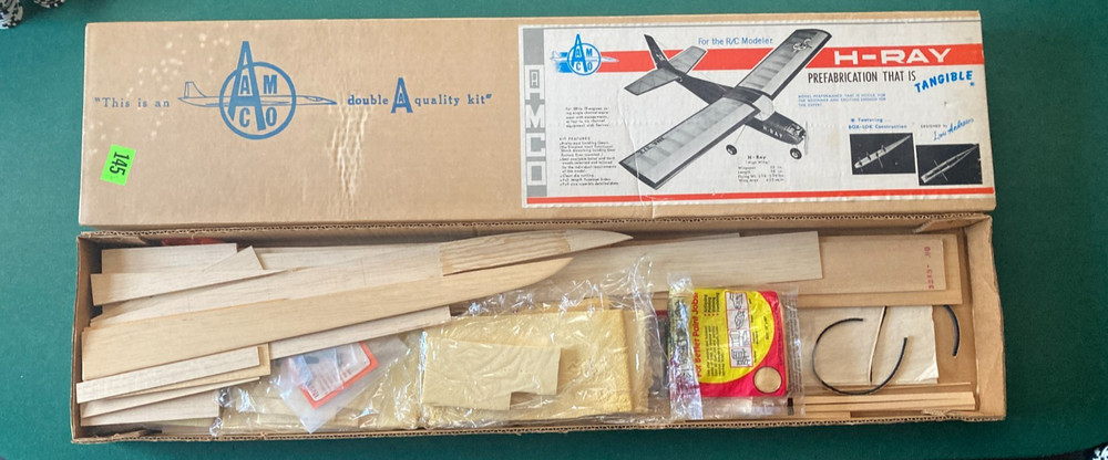 Lou Andrews, AMCO, H-Ray kit, RC Model Airplane Kit , READ !!!!!!!!!!!!!!!!!!!!!