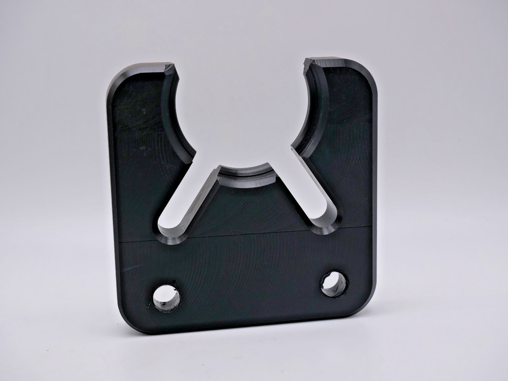Custom Tool Clip –W/ Plastic Face Mount – CNC Tool Holder Support Bracket