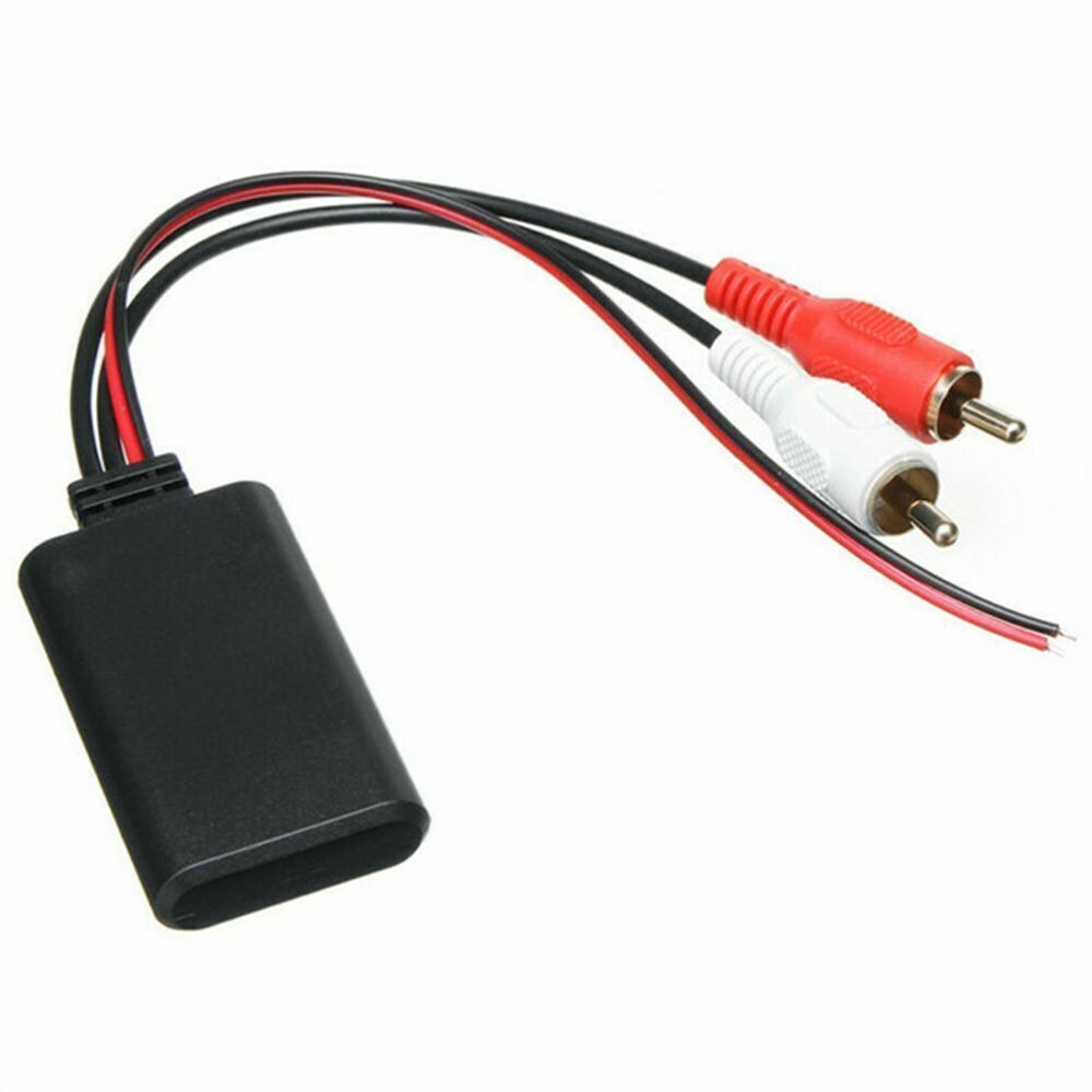 2Pcs Car Audio Stereo Bluetooth AUX Receiver Module RCA Interface Cable Adapter