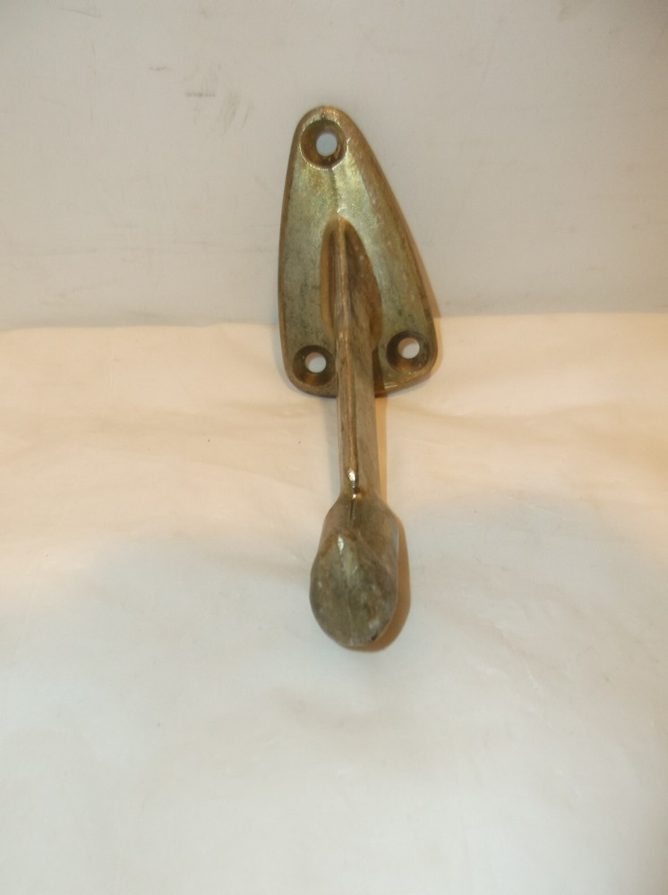 Vintage Brass Stair Railing Bracket Coat Hook Rustic Replacement
